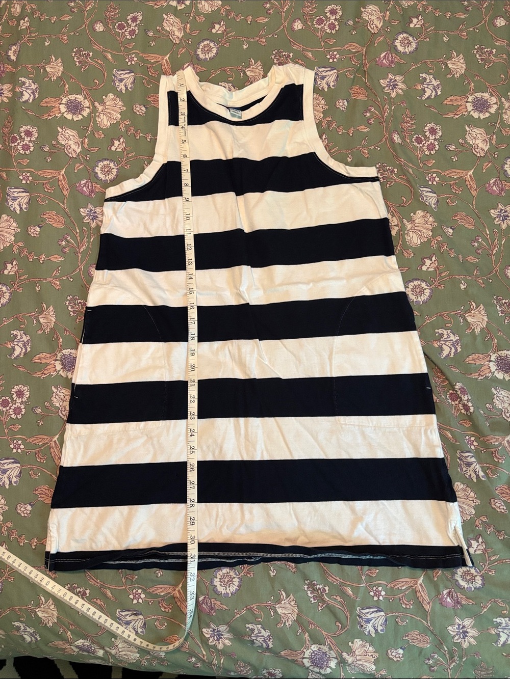 Old Navy, Navy and White Striped dress